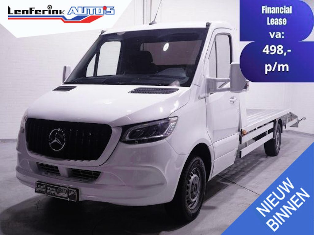 Mercedes-Benz Sprinter 319 CDI 3.0 V6 190 pk Autotransporter Marge Auto Airco, Cruise Control, LED Koplampen, Trekhaak, 2-Zits