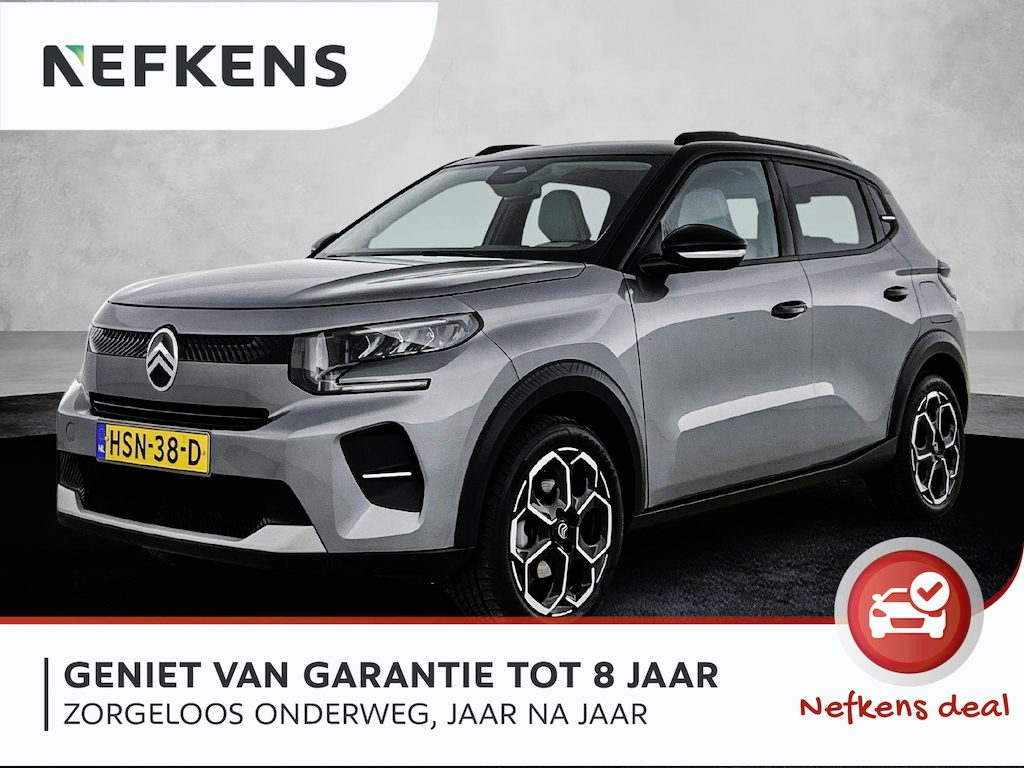 Citroën C3 Max Hybrid 110pk Automaat | Navigatie | Achteruitrijcamera | Climate Control | Cruise Control | Parkeersensoren | Bluetooth | Draadloze Apple Carplay / Android Auto | Comfortstoelen | Elektrisch inklapbare spiegels | Led koplampen | Afwijkende dakkleur | Donker getint glas | 17" lichtmetalen velgen |