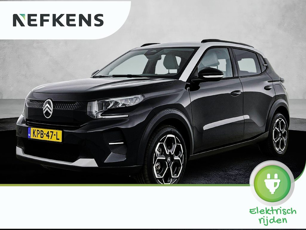 Citroën E-C3 Max Comfort Range 44 kWh 113pk | Accu 95% | 3-fase laden | Lage kilometerstand | Navigatie | Achteruitrijcamera | Climate Control | Cruise Control | Parkeersensoren | Bluetooth | Draadloze Apple Carplay / Android Auto | Comfortstoelen | Elektrisch inklapbare spiegels | Led koplampen | Donker getint glas | 17" lichtmetalen velgen |
