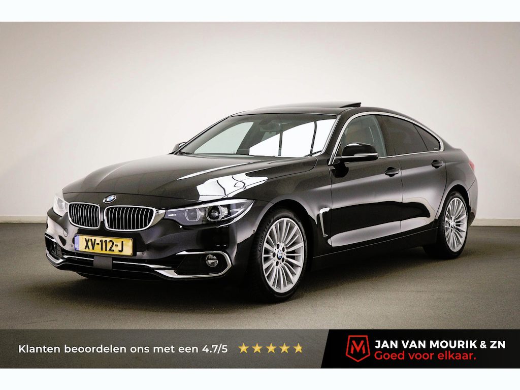 BMW 4-Serie Gran Coupe 420i Corporate Lease High Executive | LUXURY LINE | SCHUIFDAK | SPORTSTOELEN | DRAADLOZE LADER | WIFI | CAMERA