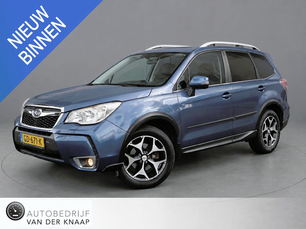 Subaru Forester 2.0 XT Sport Executive 240 pk! | Airco | Cruise | Multimedia/Navi | Pano | Leder | PDC + Camera | Stoelverwarming | Trekhaak |