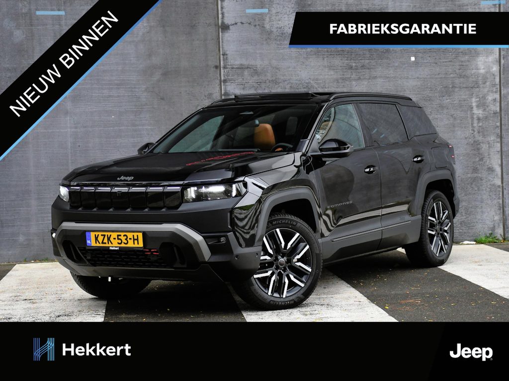 Jeep Compass Overland 4xe 96 kWh 376pk Automaat PANO | LED MATRIX | 19''LM | MASSAGE | FOCAL | 360° CAM. | ADAPT. CC