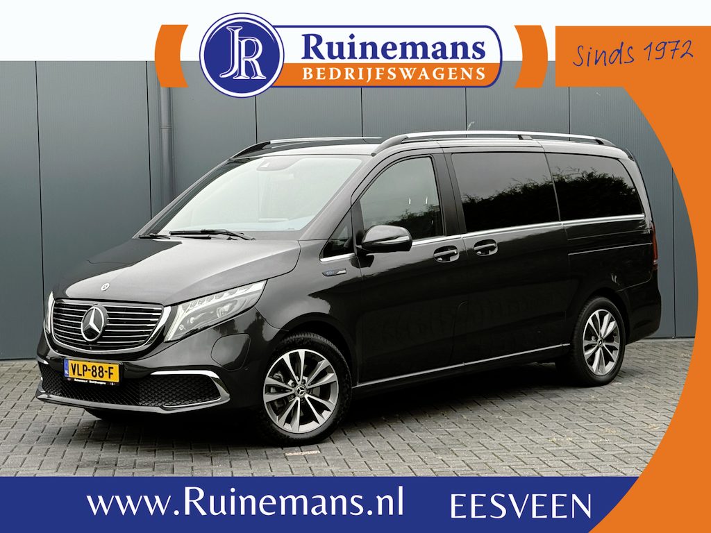 Mercedes-Benz EQV 300 90kWh AVANTGARDE / DUBBELE CABINE / MEMORY / 2x ELECTRISCHE SCHUIFDEUR / PANO / BURMESTER / LEDER / LED / VENTILATIE / 360 CAMERA / BLINDSPOT