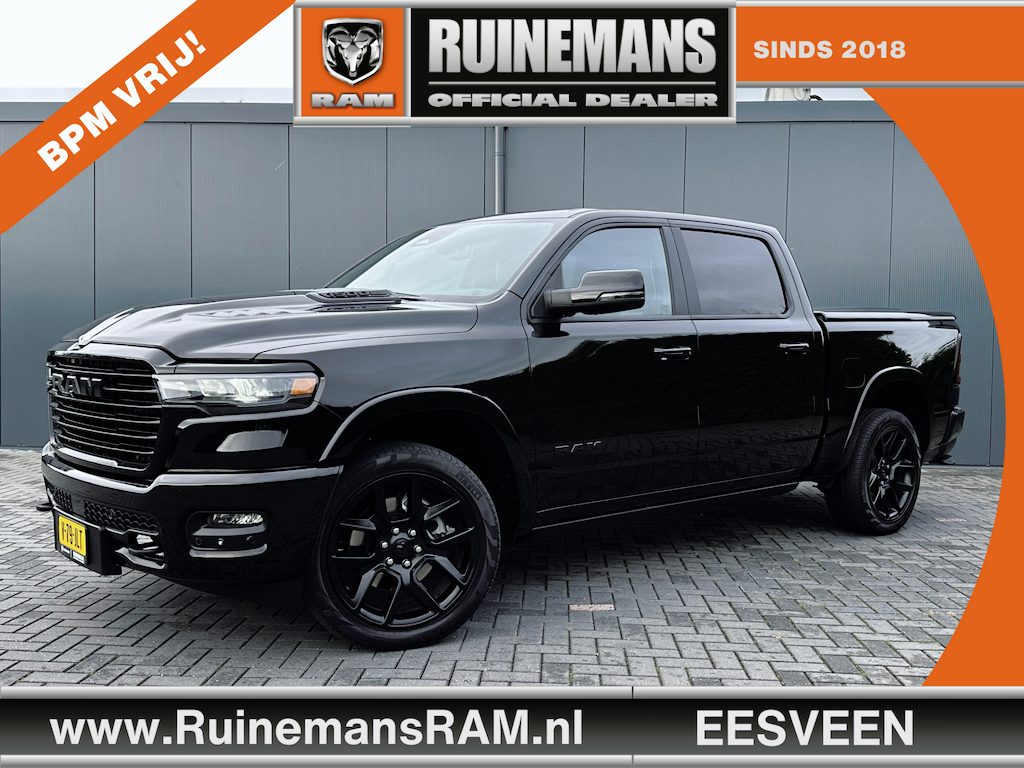 Dodge Ram 1500 3.0 420 PK LARAMIE PREMIUM NIGHT / HURRICANE / 2025 MODEL / NIGHT EDITION / LUCHTVERING / PANO / 360 CAMERA / TREKHAAK / 3500 KG AHG