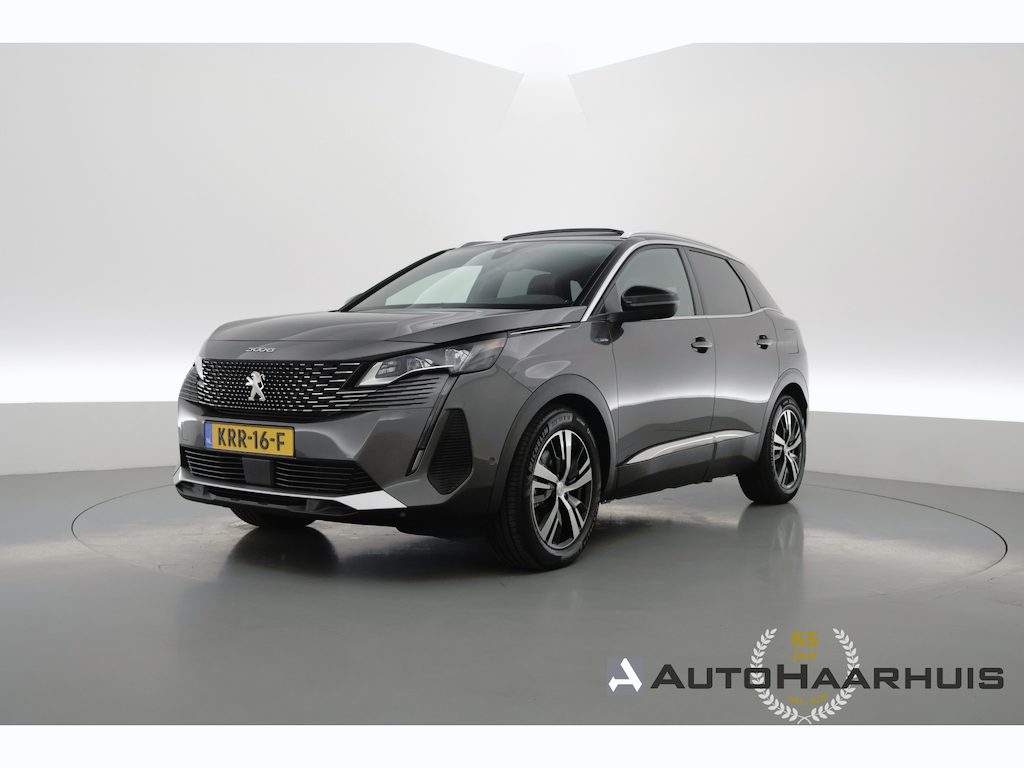 Peugeot 3008 1.6 HYbrid 225 GT | Rijklaar | Android Auto | Pano | Adapt. Cruise | Navi | Dodehoek. | Camera | DAB | 18"