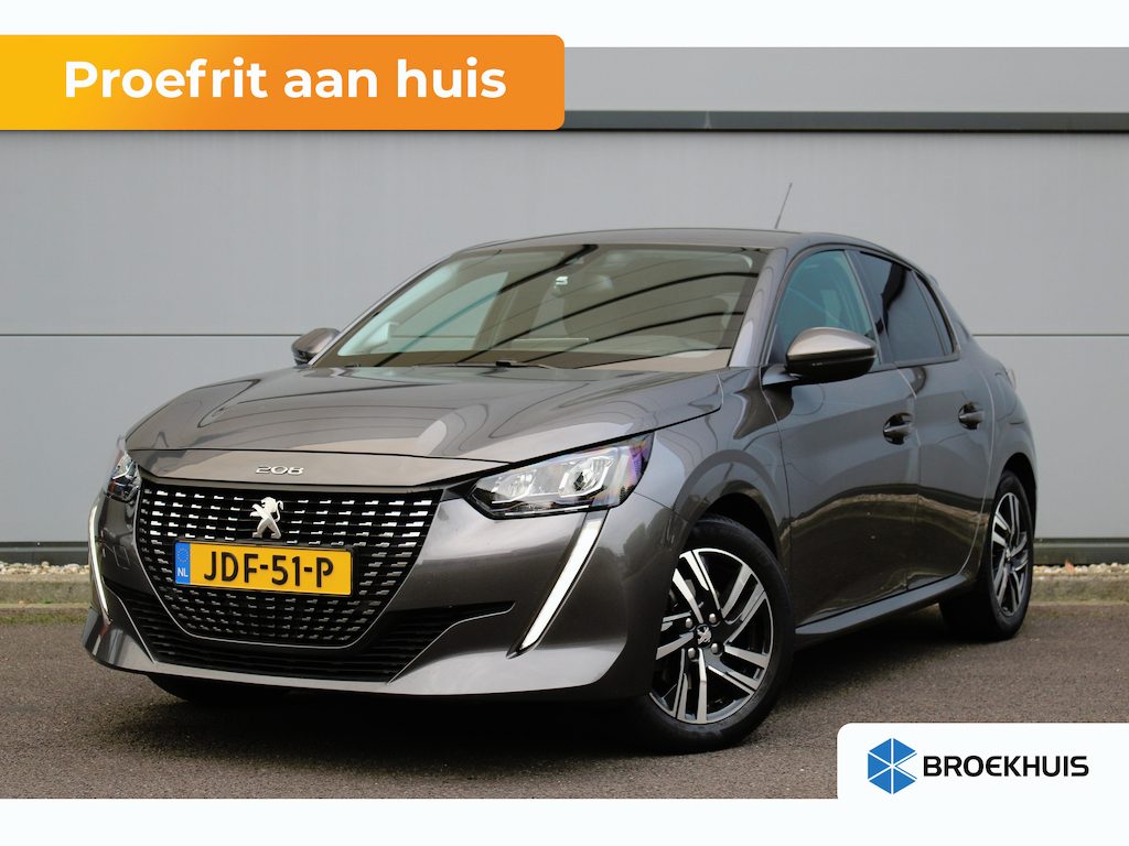 Peugeot 208 1.2 Allure Climate | Carplay | LED | 16" Lichtmetaal | Digitaal Dasbhoard | Parkeersensoren Achter | DAB | Achterbank in delen neerklapbaar | Airco (automatisch) | Alarm klasse 1(startblokkering)
