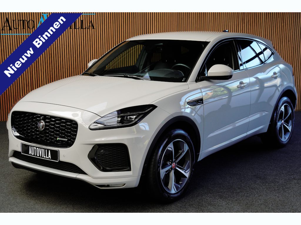 Jaguar E-Pace 1.5 P160 R-Dynamic SE Leer ACC 360° Meridian Navi Keyless Entry & Go Elektr. bedienbare achterklep Memory seats Climate PDC Zwarte alcantara hemelbekleding LM velgen BTW auto