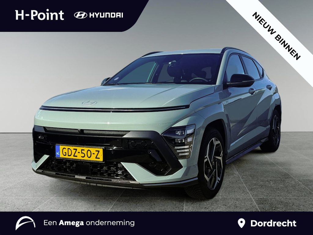 Hyundai Kona N Line 1.6 GDI HEV 140pk | TREKHAAK | ALLSEASON BANDEN | ALCANTARA | 360° CAMERA | BLIND SPOT VIEW | NL AUTO |