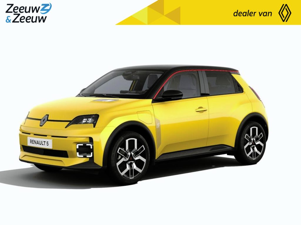Renault R5 comfort range techno 52 kWh | Nu uit voorraad leverbaar met € 3.500,- Zeeuw en Zeeuw Voorraadkorting | Pack Winter | Harman Kardon Audio | Pack Advanced Driving Assist | Verschillende kleuren beschikbaar | Vraag naar de voorraad | Financier uw R5 tegen slechts 4,9% rente