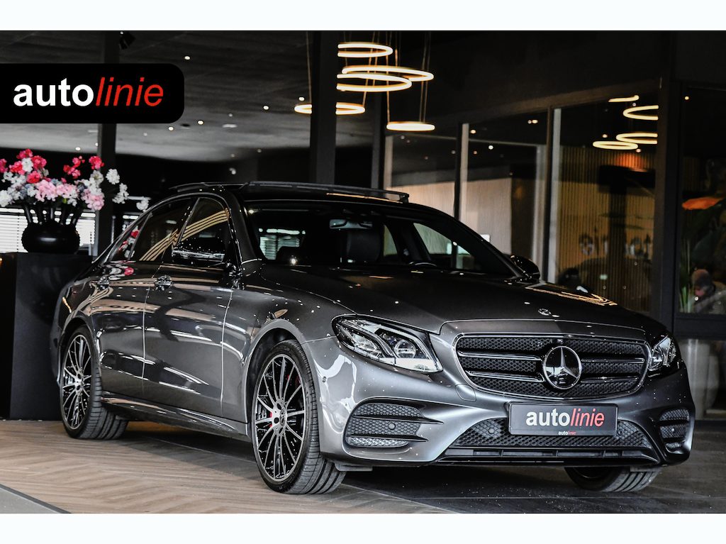 Mercedes-Benz E-klasse 300 e AMG Night Ed, Luchtvering, Memory, Burmester, HUD, 360, Keyless, ACC!