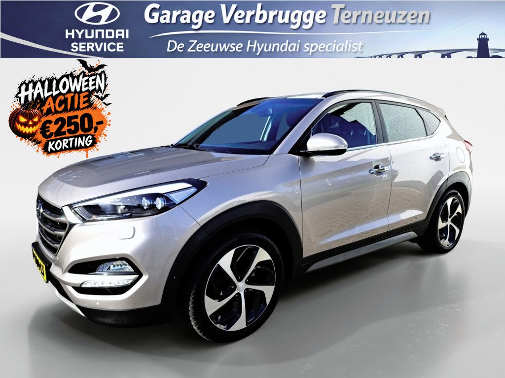 Hyundai Tucson 1.6 T-GDi Premium 4WD | Automaat | Trekhaak | Schuif-kanteldak |