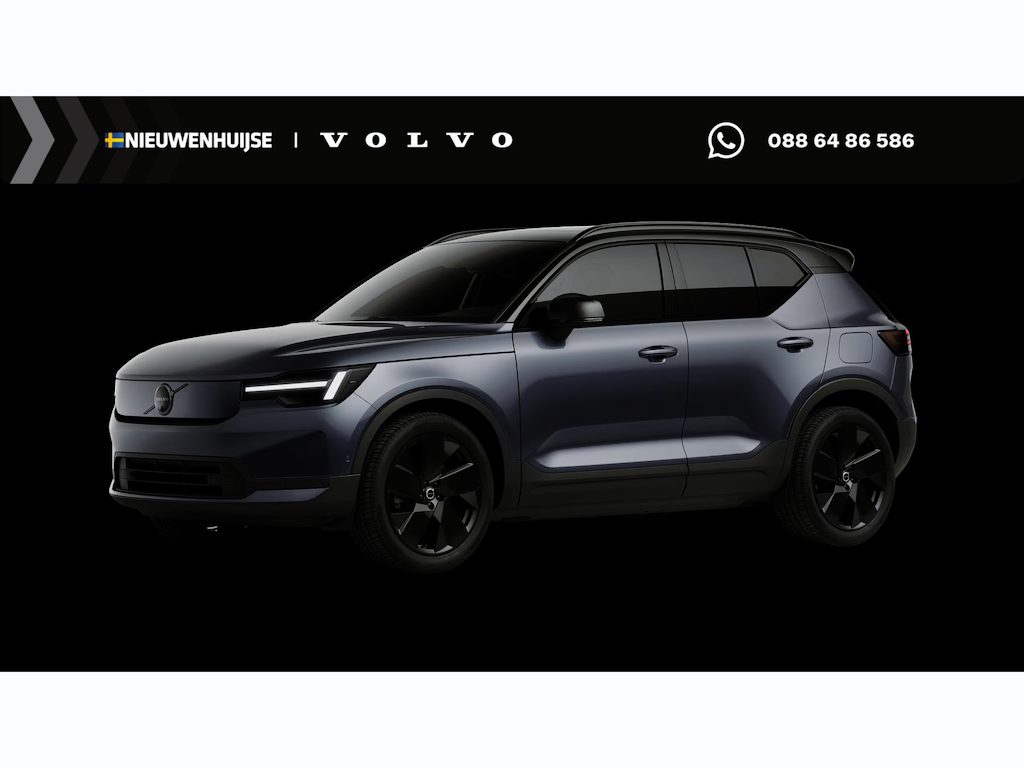 Volvo EX40 P5 Long Range Ultra Black Edition Europa 82 kWh | Adaptieve Cruise Control | Schuif -/ Kanteldak | Stoel + Stuurverwarming | 360 Camera | Harman Kardon Audio | Elektr. Stoelen | Memory |