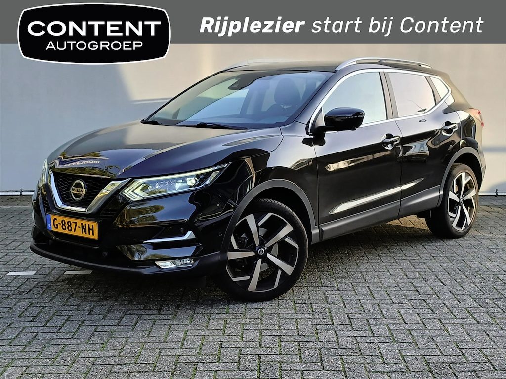 Nissan Qashqai 1.3 DIG-T 140pk Tekna / NIEUW BINNEN! / Panoramisch glazen dak / 360 Camera / 19" / Climate en Cruisecontrol! /