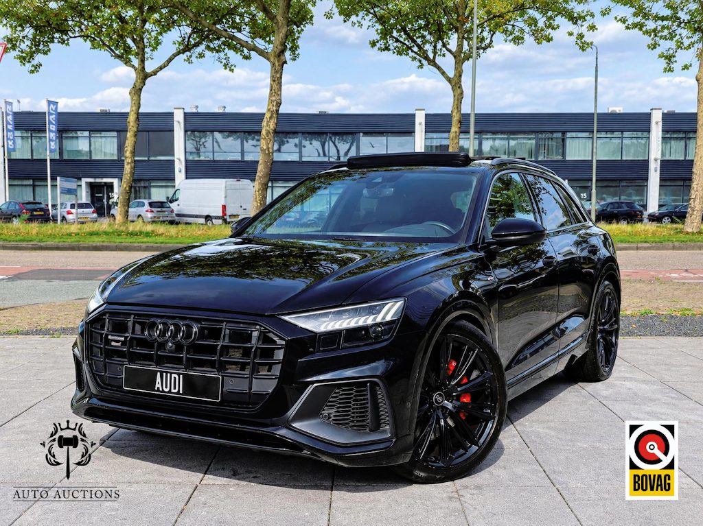 Audi Q8 60 TFSI e quattro Competition Panodak | RS Valcona Leer | B&O | 360° | Head-up | Stoel Ventilatie | Softclose | Memory | 23"Inch |