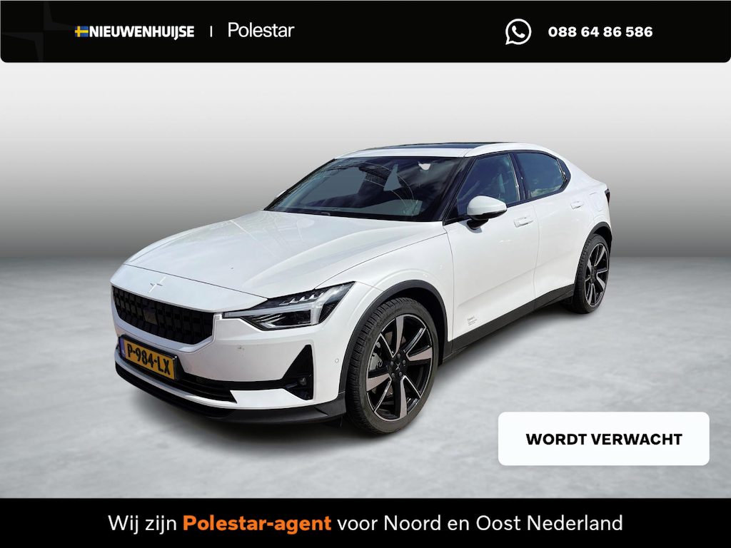 Polestar 2 Long Range Single Motor 78 kWh | Plus | Pilot | Trekhaak | Warmtepomp | Panoramadak | Harman Kardon | 360 Camera | Keyless Entry | Elektrische Achterklep | Elektrisch Verstelbare Voorstoelen | Stoel+Stuurverwarming | Cruise Control Adaptief | BLIS | Google Navigatie | Apple Carplay | Android Auto | 20 Inch
