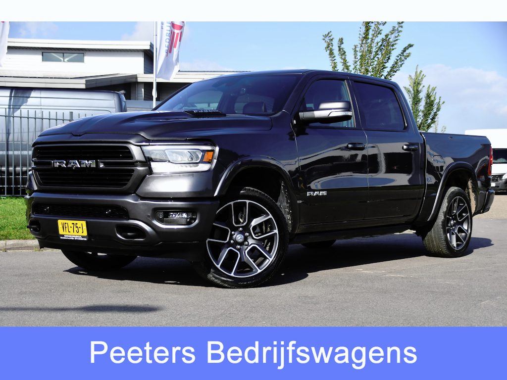 Dodge Ram 1500 5.7 V8 4x4 Crew Cab 5'7 Laramie Adaptieve Cruise, 360 Camera, PANO, Carplay, Luchtvering, LED, Leder, 3500kg Trekhaak, Stoelverwarming, Uniek!