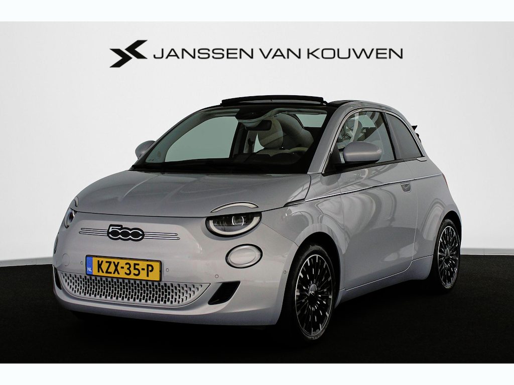 Fiat 500C La Prima 42 kWh Cabrio Leder Stoelverwarming JBL Camera 17"