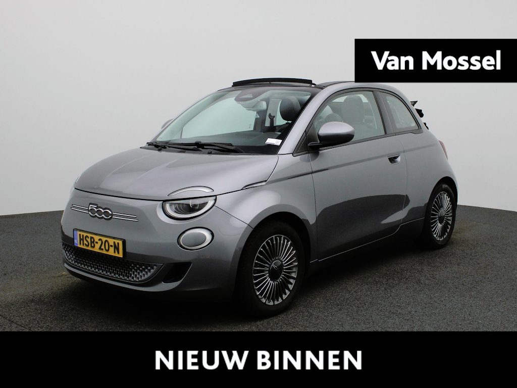 Fiat 500C RED 42 kWh | Cabrio | Apple Carplay / Android Auto | Climate Control | Stoel verwarming | Parkeer sensoren | Cruise Control | Navigatie | Bluetooth | Lichtmetalen Velgen |