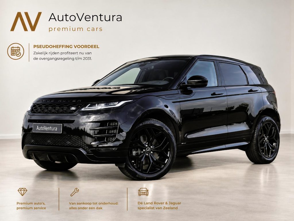 Land Rover Range Rover Evoque 2.0 P200 AWD R-Dynamic SE l Black Pack l Schuif-/kantel dak l Cruise control l Camera l 20"
