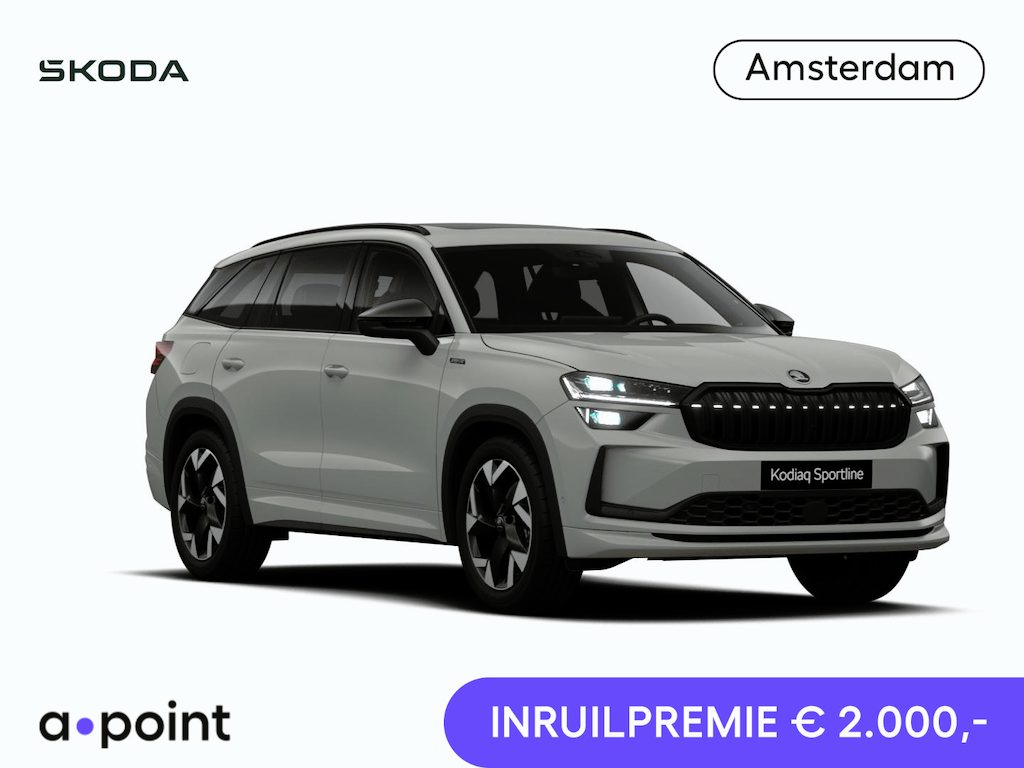Skoda Kodiaq 1.5 TSI PHEV Sportline Limited 204 pk 6 versn. DSG | Comfort Pakket | Dynamic Chassis Control Pakket | Panorama Dak | Head-up display | Parkeer Pakket | Trekhaak | Winter Pakket