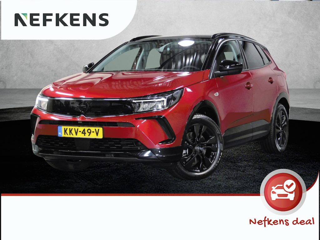 Opel Grandland 1.6 Turbo 225PK Plug-In Hybrid GS Line | 1ste eigenaar | AppleCarPlay/AndroidAuto | Stoel/Stuur/Voorruitverwarming | FULL LED | AGR Stoelen | Camera | Two-tone | Privacy Glass | Navigatie | Adaptief Cruise Control | Isofix |