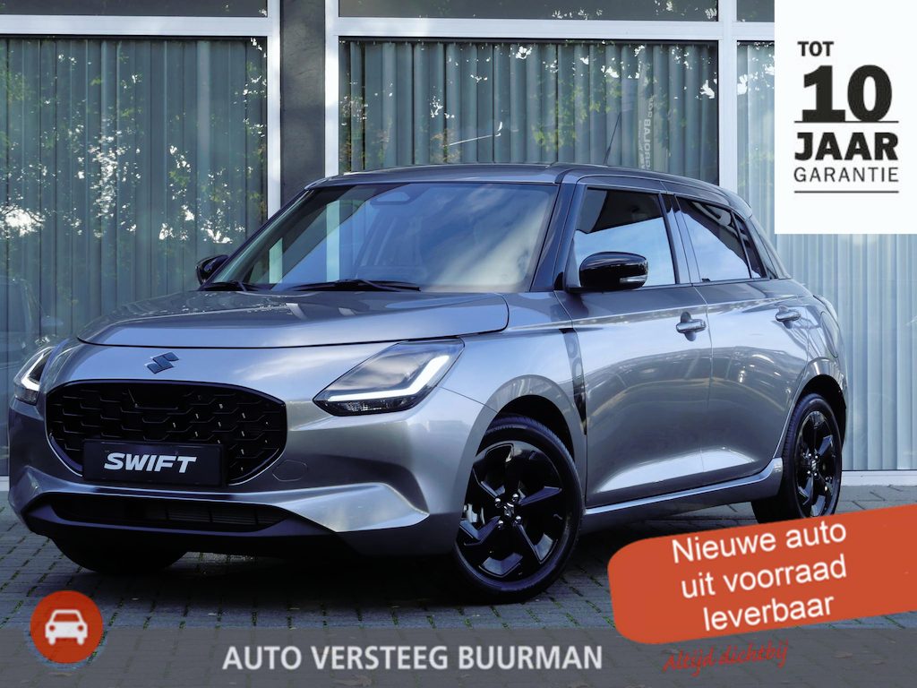 Suzuki Swift 1.2 Edition 60 Smart Hybrid UIT VOORRAAD LEVERBAAR! Lederen bekleding, Suzuki Logo's & Licht metalen Velgen Zwart