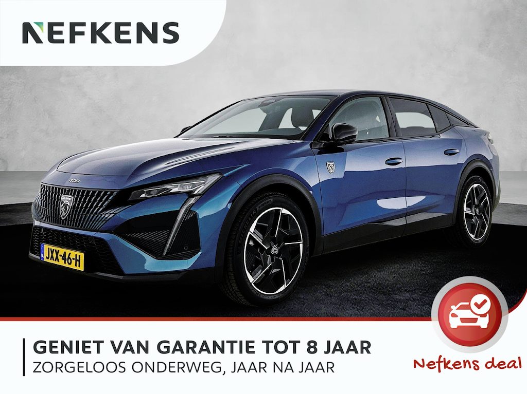 Peugeot 408 GT Hybrid 145pk Automaat | Navigatie | 360° Camera | Matrix LED koplampen | Sportstoelen stof/kunstleder/alcantara | Handsfree Achterklep | Adaptieve Cruise Control | Draadloze Apple Carplay / Android Auto + telefoonlader | Verwarmd stuurwiel | Climate Control | Keyless | Dodehoeksensor | Parkeersensoren v+a | Donker getint glas | 19" lichtmetalen velgen |