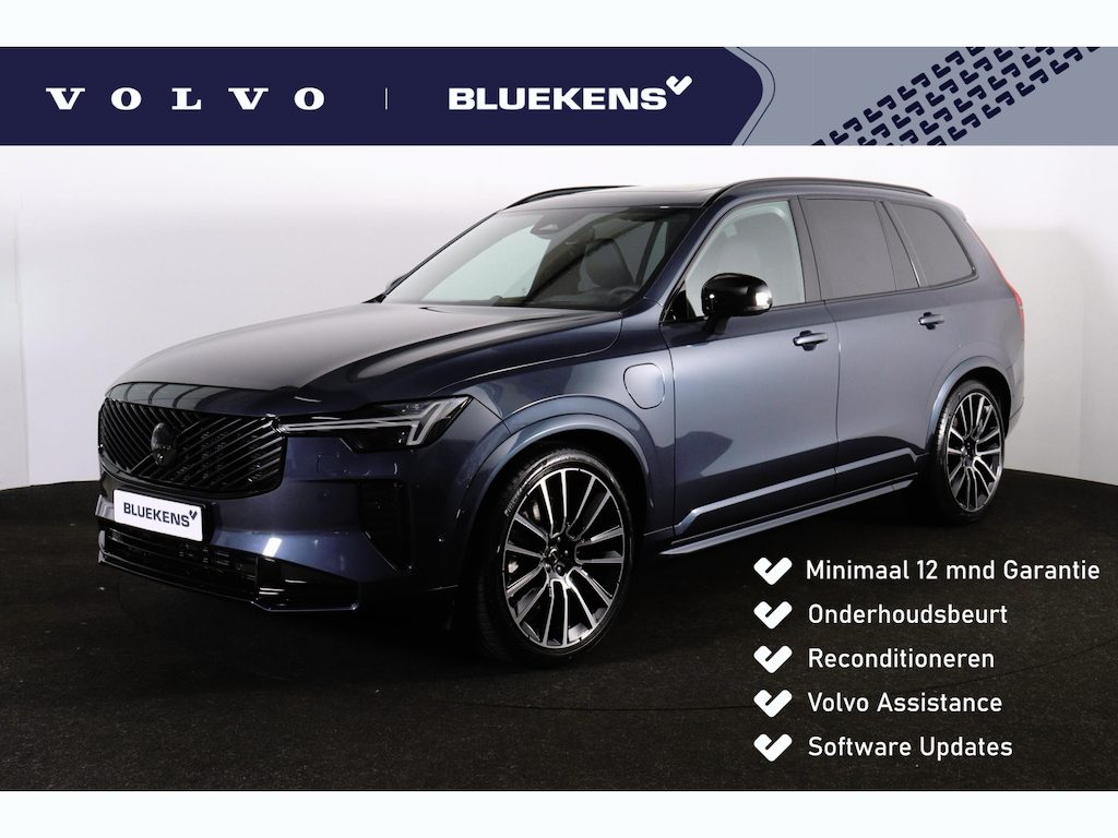 Volvo XC90 T8 Recharge AWD Ultra Black Ed. Exec. - Luchtvering - Panorama/schuifdak - IntelliSafe Assist & Surround - 360º Camera - Bowers & Wilkins audio - Adaptieve LED koplampen - Verwarmde voorstoelen, stuur & achterbank - Parkeersensoren voor & achter - Elektr. bedienb. voorstoelen met geheugen - Geventileerde voorstoelen - Head up display - Draadloze tel. lader - Extra getint glas - 22' LMV