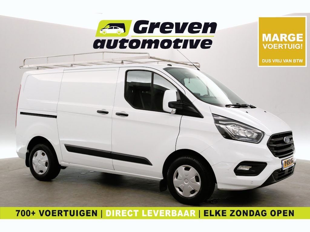 Ford Transit Custom 2.0 TDCI L1H1 | Marge | Airco | Cruise | Carplay | 3 Zits | Navi | Trekhaak | Imperiaal | Parkeersens.