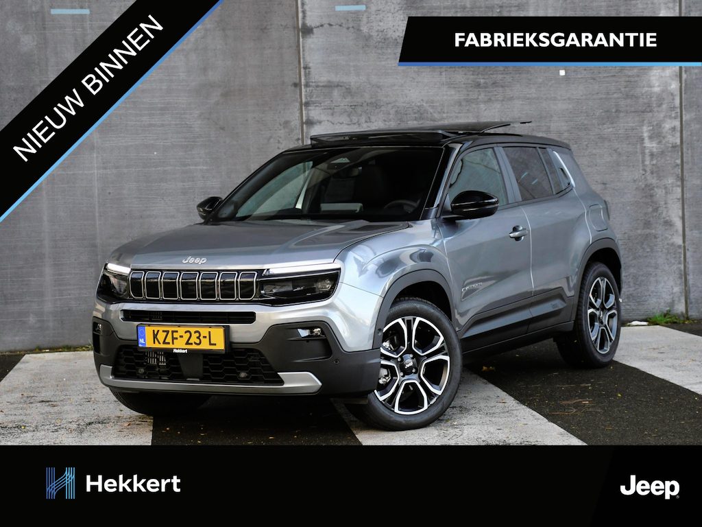 Jeep Avenger Summit 1.2 e-Hybrid 110pk Automaat PANO | JBL SOUND | 18''LM | CAMERA | ADAPT. CC | DODE HOEK
