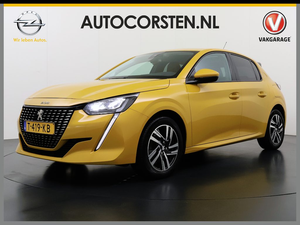 Peugeot 208 ''Gereserveerd'' 5Drs 101PK Automaat GT Pack 3D-Navi 360°Camera Stoelverwarming Apple Carplay Android Auto Ecc Pdc Privacy Glas Lmv Led Isofix DAB Bluetooth Keyless