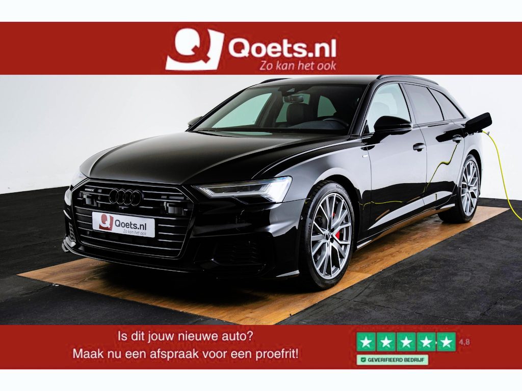 Audi A6 Avant 55 TFSI e quattro Competition Adaptieve Cruise Control - B&O - Top View 360° cameras - Achterklep, automatisch bedienbaar - Sportstoelen - Stoelverwarming vóór - Hemelbekleding in stof zwart -
