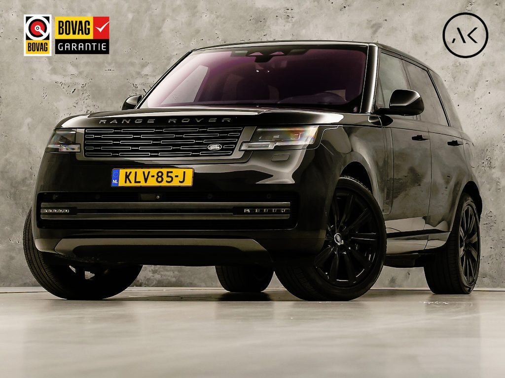 Land Rover Range Rover 3.0 P510e Autobiography PHEV Automaat 510Pk (DEALER ONDERHOUDEN, LEDEREN HEMEL, MASSAGE, MEMORY, ACHTERASBESTURING, MERIDIAN, STOELKOELING/VERWARMING V+A, KOELKAST, 360 CAMERA, SFEERVERLICHTING, NIEUWE APK)
