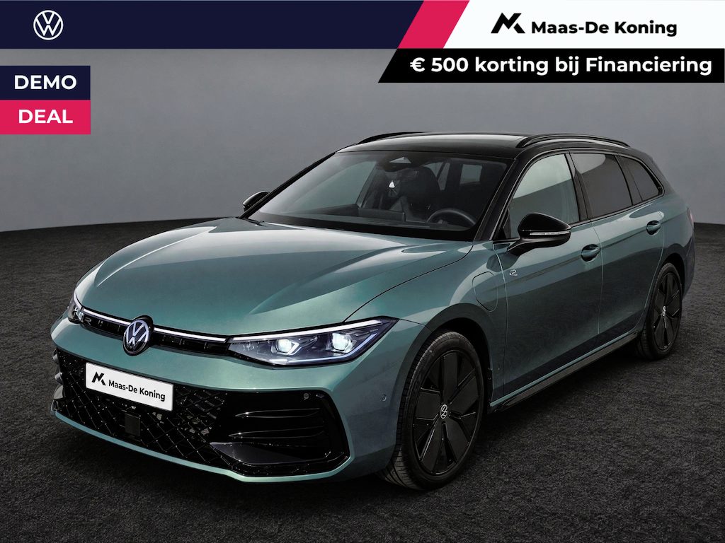 Volkswagen Passat Variant 1.5eHybrid 272PK R-Line Black Style Plus · Leder · Harman Kardon · Trekhaak ·  Alcantara hemelbekleding · 360°Camera + Parkeersensoren · Garantie t/m 21-01-2031 of 100.000km