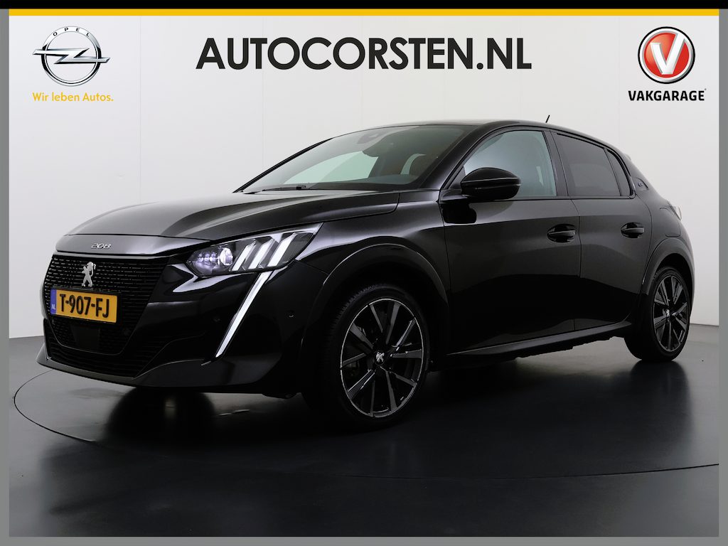 Peugeot e-208 EV GT 350 SOH 98.5% Pano-Dak 360°Camera Navi Ecc Apple Carplay Android Auto Cruise Control Led Pdc Privacy Glas Isofix DAB Bluetooth Lmv 17" Regen-Lichtsensor 1e Eigenaar Origineel Nederlandse Auto