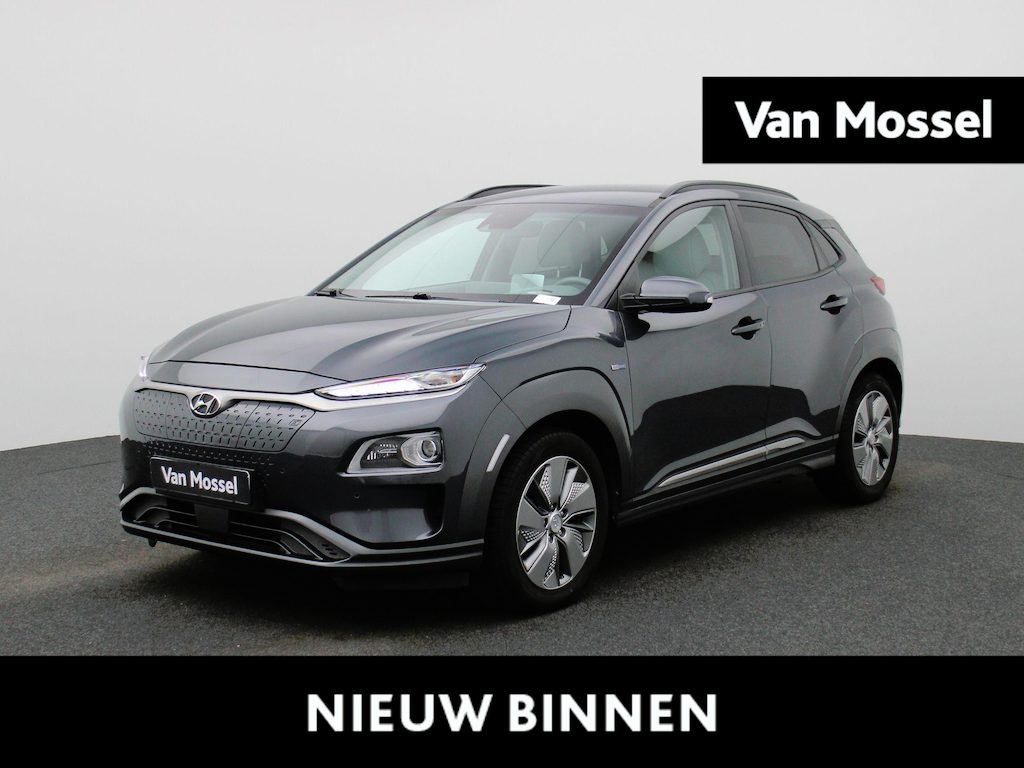 Hyundai Kona Electric Sky 64kWh | Automaat | Navigatie | Heads-Up Display | KRELL Audio | Leder | Stoel/Stuur verwarming | Apple Carplay / Android Auto | Climate Control | Camera | Parkeersensoren | Cruise Control | DAB