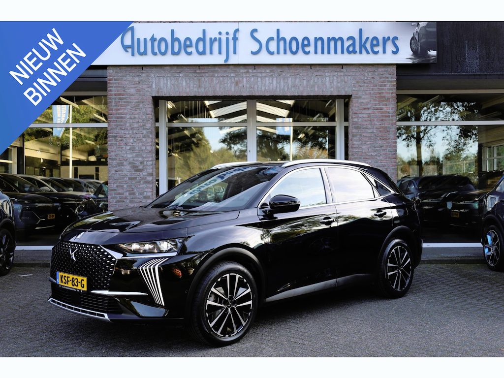 DS 7 Crossback E-Tense 4x4 Opera PANO LEER+MEMORY RUIT+STOELVERWARMING 360-CAMERA ZWARTE-HEMEL 19"LMV STUURFLIPPERS ENZ!
