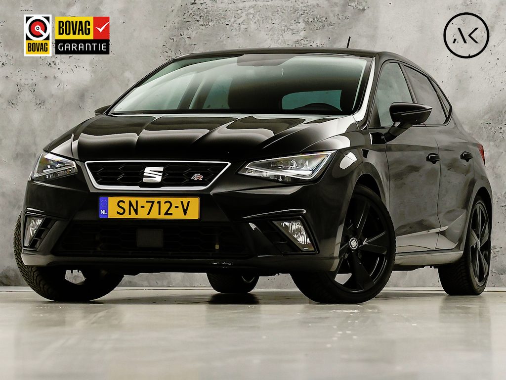 SEAT Ibiza 1.0 TSI FR Automaat (APPLE CARPLAY, GROOT NAVI, LED KOPLAMPEN, BRUIN LEDER, SPORTSTOELEN, GETINT GLAS, CRUISE, MODE KNOP, NIEUWE APK, NIEUWSTAAT)