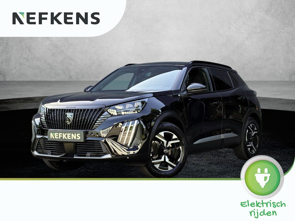 Peugeot e-2008 SUV EV GT 54kWh 156pk | Accu 97% | 406km WLTP Actieradius | Navigatie via draadloze Apple Carplay / Android Auto | Achteruitrijcamera | Leder/Alcantara | Stoel elektrisch+verwarmd+massage | Full Led koplampen | Parkeersensoren v+a | Keyless | Cruise Control | DAB+ radio | Donker getint glas | 17" lichtmetalen velgen |