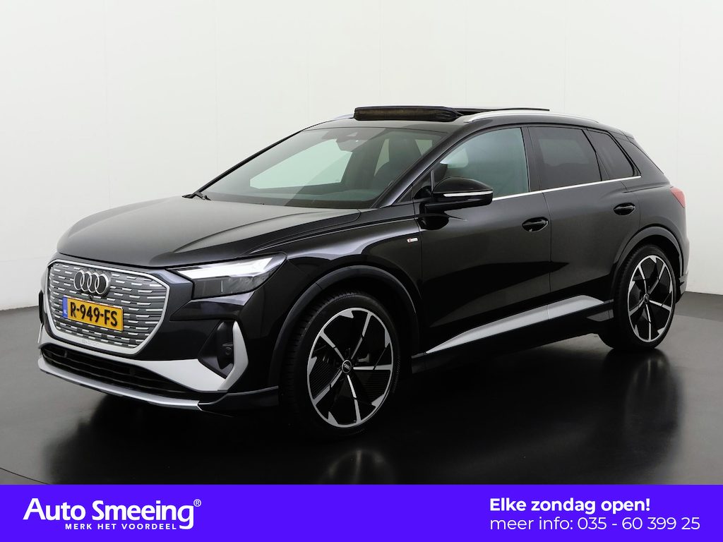 Audi Q4 e-tron 40 S-Line 77 kWh | SOH 93% | Panoramadak | Leder | SONOS Sound | Zondag Open!