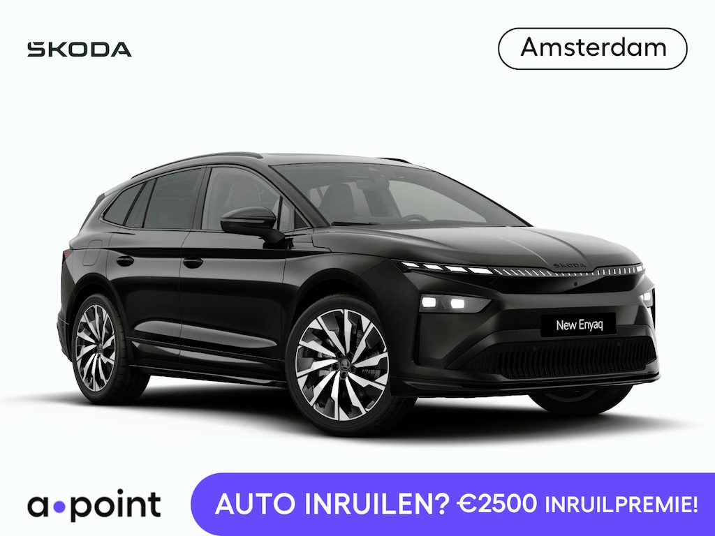 Skoda Enyaq 85 Sportline Tour Edition 286 pk | Winter Pakket | Panorama Dak | Business Upgrade pakket - Maxx | Velgen: 21" lichtmetalen velgen Supernova, zwart gepolijst