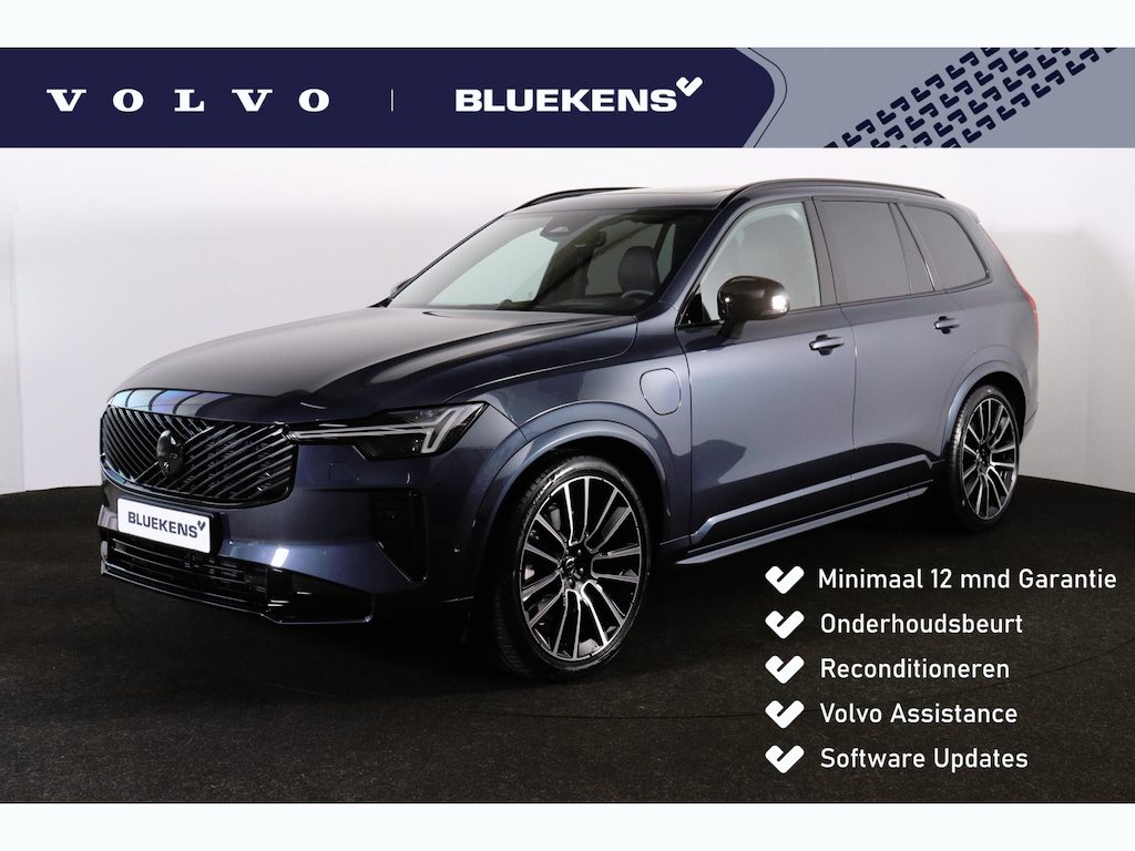 Volvo XC90 T8 Recharge AWD Ultra Black Ed. Exec. - Luchtvering - Panorama/schuifdak - IntelliSafe Assist & Surround - 360º Camera - Bowers & Wilkins audio - Adaptieve LED koplampen - Verwarmde voorstoelen, stuur & achterbank - Parkeersensoren voor & achter - Elektr. bedienb. voorstoelen met geheugen - Geventileerde voorstoelen - Head up display - Draadloze tel. lader - Extra getint glas - 22' LMV