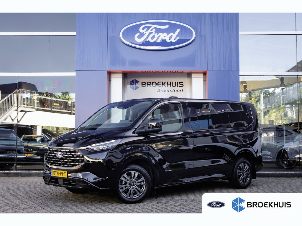 Ford Transit Custom Tourneo 340 2.5 PHEV L1H1 Titanium | Trekhaak | Stoel- Stuurverwarming | Parkeersenoren + Camera | Keyless | LED | Apple Carplay/Android Auto | Achteruitrijcamera | Apple Carplay/Android Auto|telefoonintegratie premium | Cruise control