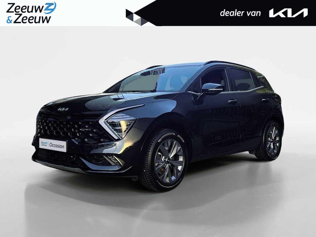 Kia Sportage 1.6 T-GDi Hybrid GT-Line | Trekgewicht 1650 KG | Trekhaak Afneembaar 13-Polig | Apple Carplay / Android Auto | Navigatiesysteem | Elektrisch Verstelbare Voorstoelen | Stoel + Stuurverwarming | Elektrisch Bedienbaar Schuif / Kanteldak | Elektrisch bedienbare Achterklep | Licht + Regensensor | Cruise Control Adaptief | Dodehoekdetectie | Rijstrooksensor + Correctie