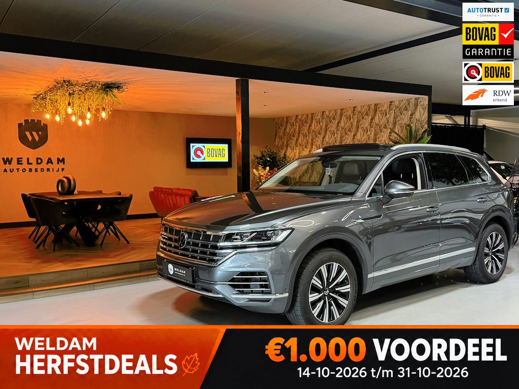 Volkswagen Touareg 3.0 TSi eHybrid 4MOTION 381PK Elegance BOVAG Garantie|BTW|Pano|Memory|LED|ACC|Lane|Full|Rijklaar