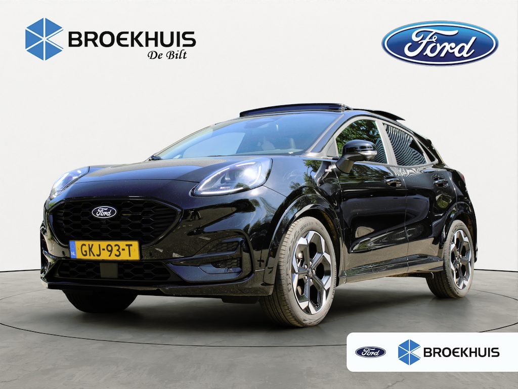 Ford Puma 1.0EB Hybrid ST-Line X | NL-AUTO | 1E EIGENAAR! | WINTERPACK | ADAPTIVE CRUISE | DODE HOEK | DEALER OH! | PANODAK | 360° CAMERA | PRACHTIGE STAAT!