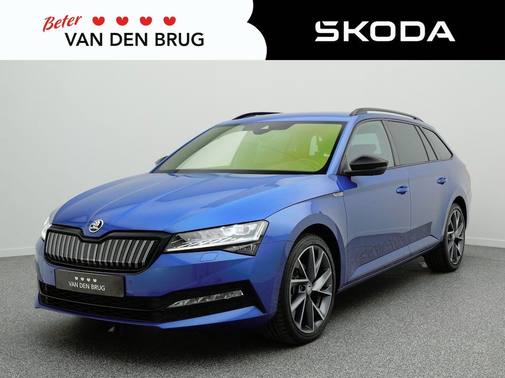 Skoda Superb Combi 1.4 TSI 218pk iV Sportline Business | Trekhaak | Elektr. stoelen incl. geheugen | Dynamic chassis | Adaptieve cruise |