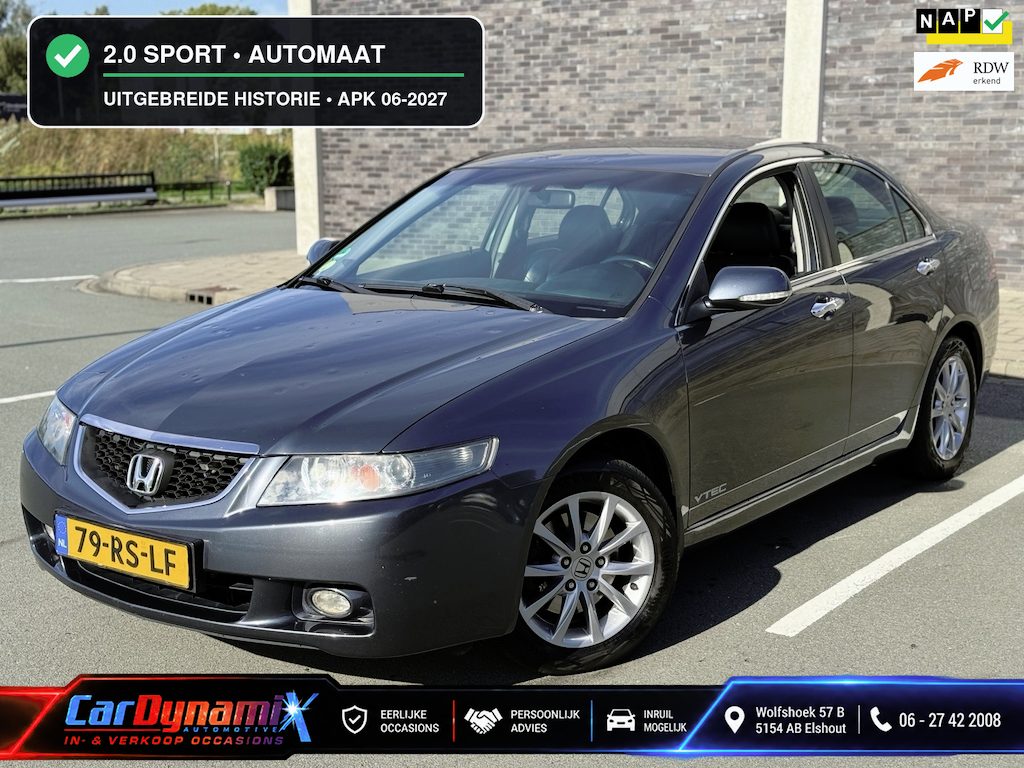 Honda Accord 2.0i Sport | Automaat | Historie | APK 2027 | Lees Tekst
