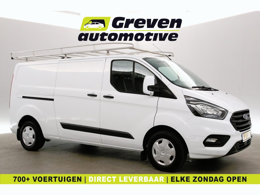 Ford Transit Custom 2.0 TDCI L2H1 | Airco | Cruise | 3 Zits | Trekhaak | 2xSchuifdeur | Imperiaal | Parkeersens.