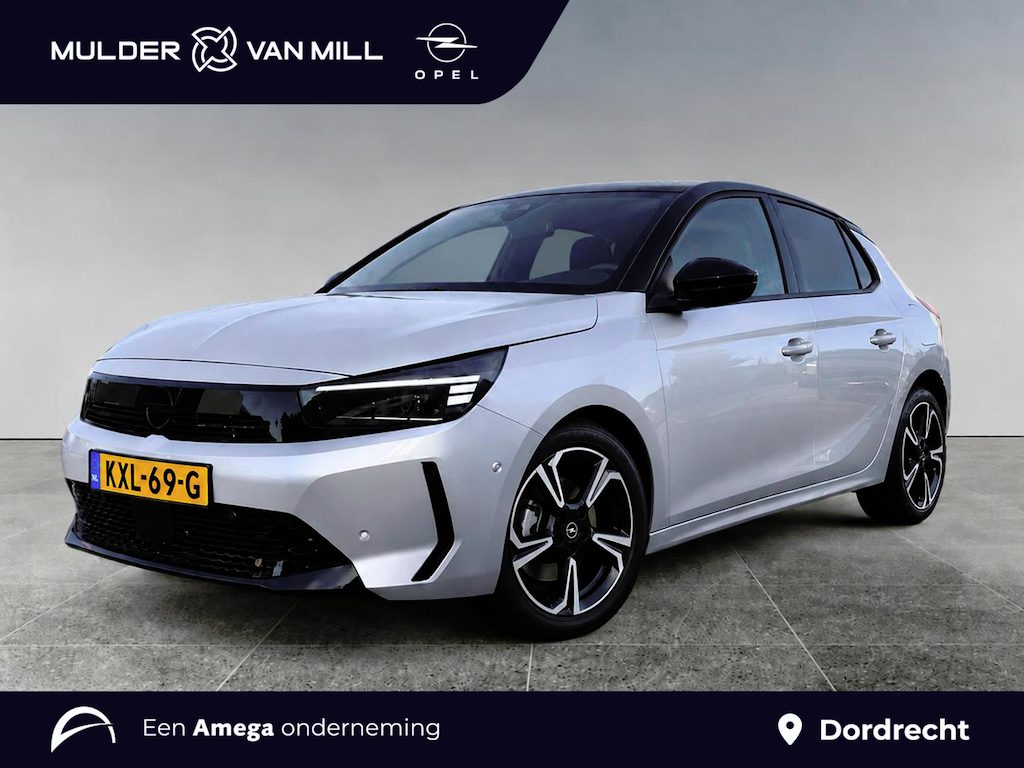 Opel Corsa GS 1.2 Turbo Hybrid 110pk e-DCT | TWO-TONE! | DODEHOEBEW. | STUUR + STOELVERW. | ADAPTIVE CRUISE | 180° CAMERA  | KEYLESS | NAVI | CLIMA | 17" LM-VELGEN |
